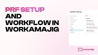 PRF Setup and Workflow in Workamajig
