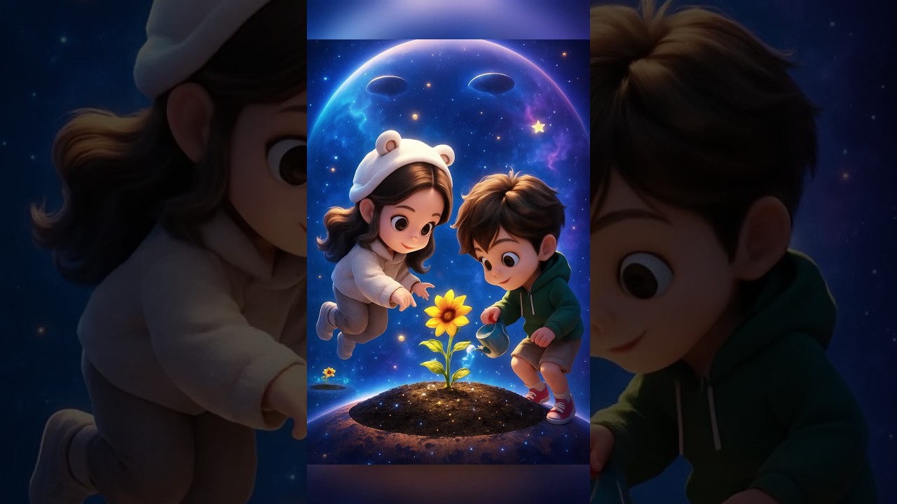 Space Sunflower Bloom! 🌻✨تفتح زهرة دوّار الشمس الفضائية!  