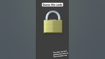 Guess the code #code #lock #shorts #guess