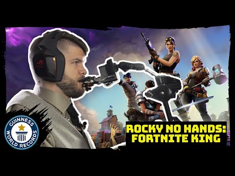 Gamer plays Fortnite with his mouth! - Meet The Record Breaker