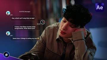 After Effects Message Animation Tutorial | Free Chat Template Pack (WhatsApp & iMessage Style)