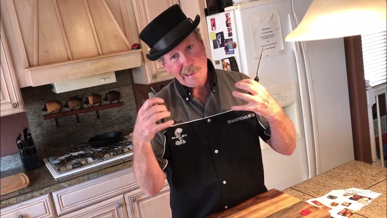 How to Sharpen Serrated knife Curved Blade Steak Knives YouTube