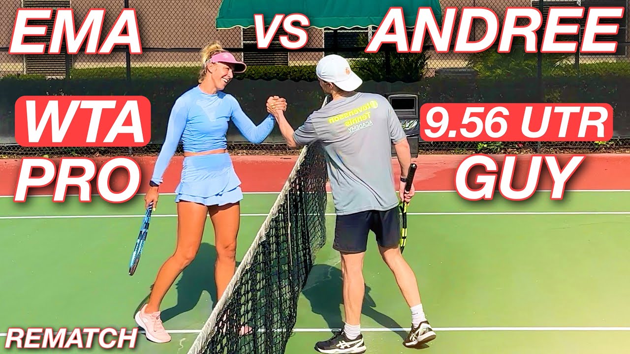 Женщина-профессионал (592 WTA) против 9,56 UTR Guy (лучший результат в карьере — 12) | МАТЧ-РЕВАНТ