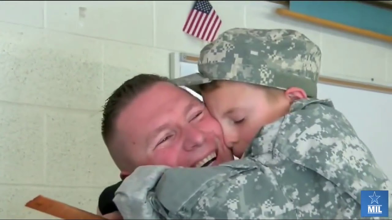 04 Military Dad Returns Home And Surprises Kids One By One! - YouTube