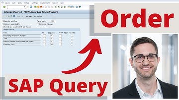 Change sequence in SAP Query - Order in Selection and Output
