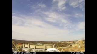 2015 April 15 Cirrus clouds,  Gravity waves, sunset  (west view)