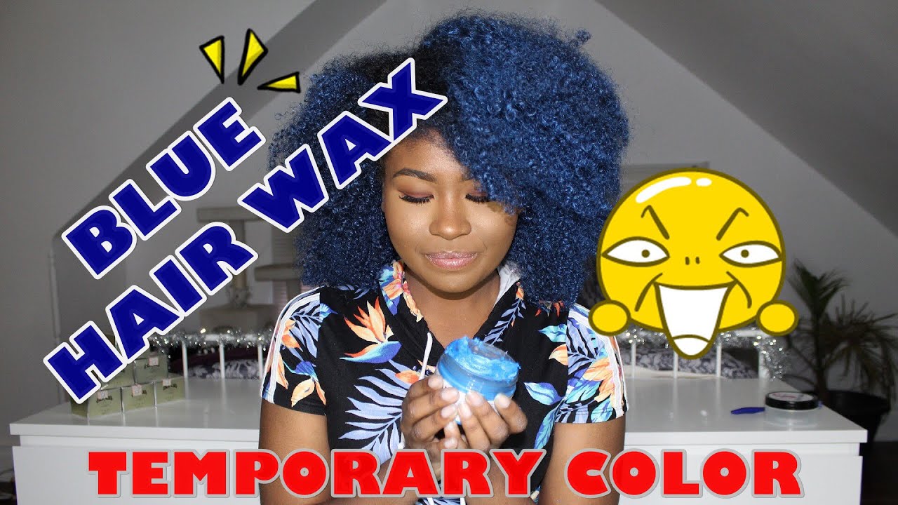 Midnight Blue Hair Wax - Temporary Hair Color Wax - wide 8