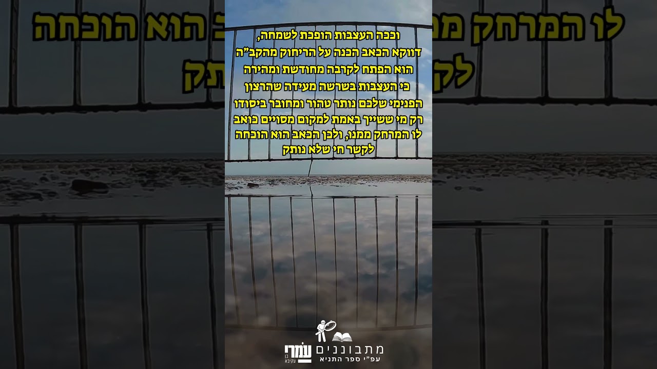 מתבוננים מעצבות לשמחה מבוסס על פרק כו בתניא