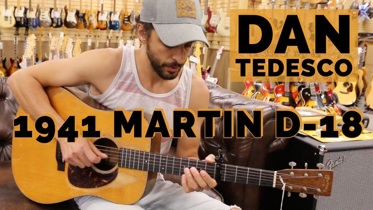 Dan Tedesco playing a Rare 1941 Martin D-18 here at Norman's Rare Guitars