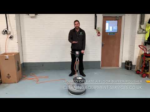 How To Operate And Use A Floor Polisher/Buffer Polishing/Buffing