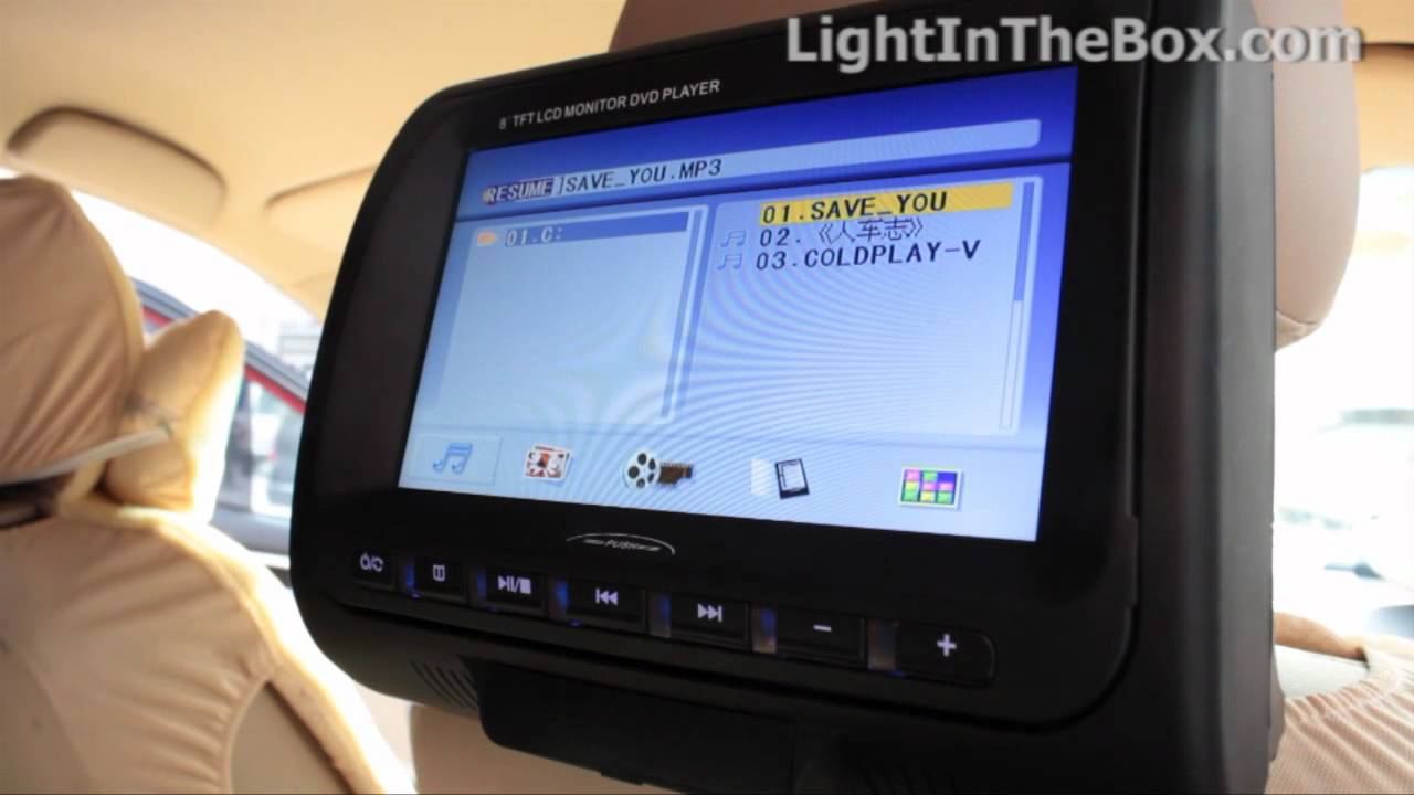 Car Headrest Dvd Player From Lightinthebox Youtube