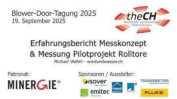 Erfahrungsbericht Messkonzept & Messung Pilotprojekt Rolltore - Michael  Wehrli / windundwasser.ch