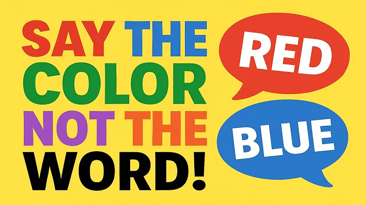 Say the COLOR Not the WORD Challenge  Fun Brain Teaser Game for Kids & Adults