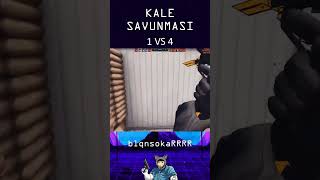 1 VS 4 Kale Savunması 😎 #shorts Zula