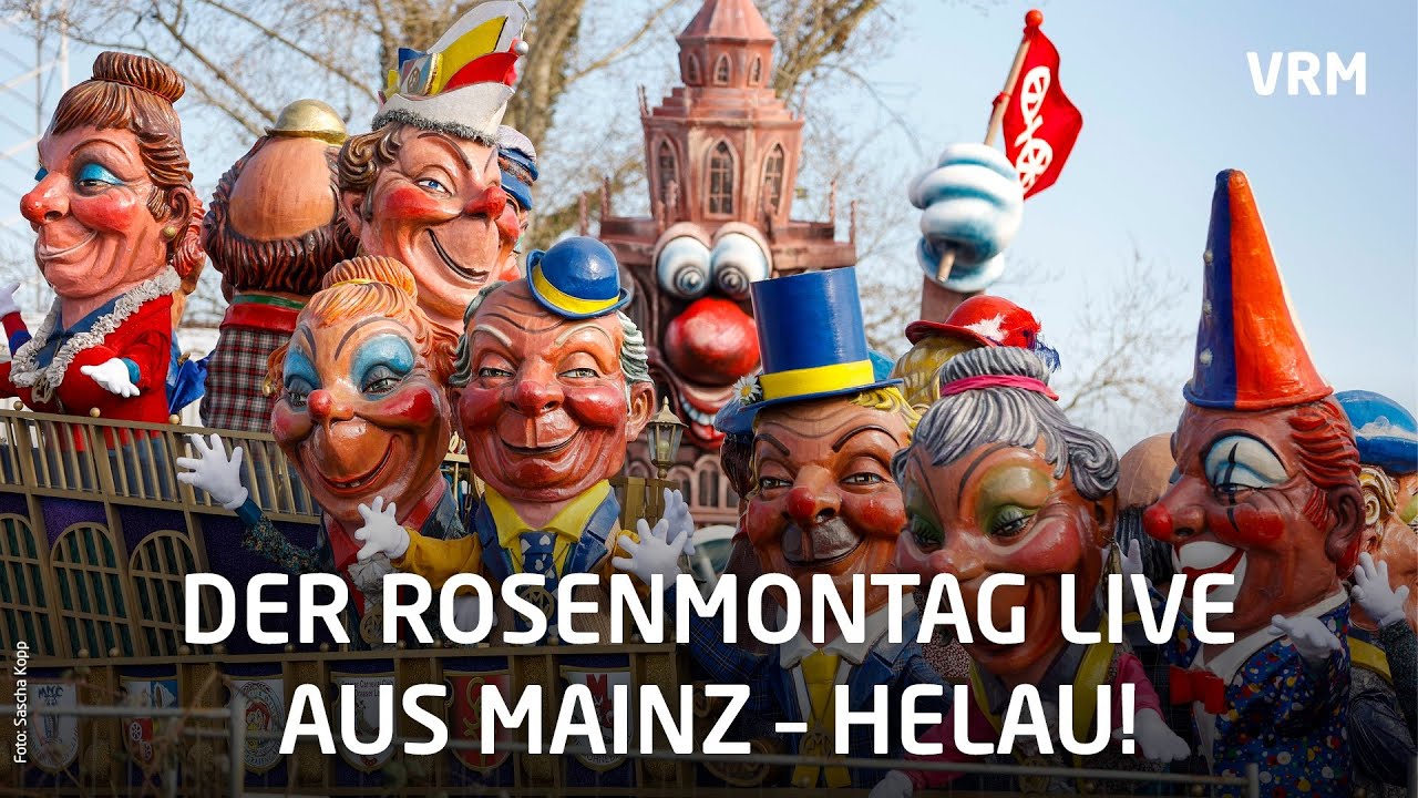 Der Rosenmontag live aus Mainz: Helau!