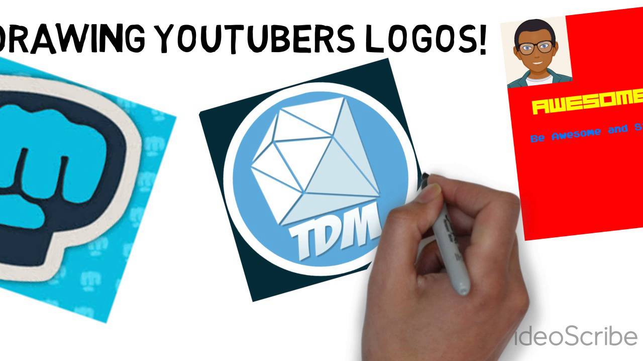Drawing Youtubers Logo! - YouTube
