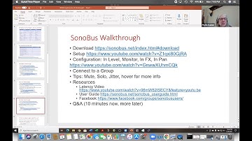 A Walk Through SonoBus with Phyllis Kaiden (Part IV of her full presentation)