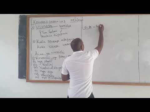 CLASS 8 KISWAHILI VIVUMISHI BY MR. MASEGHE