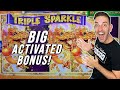 Triple Sparkle ACTIVATED BONUS ✨Crazy Wild JACKPOT Line Hit!