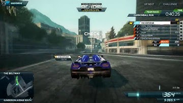 Need For Speed: Most Wanted (2012) | Cannonball Run | Dangerous Race |