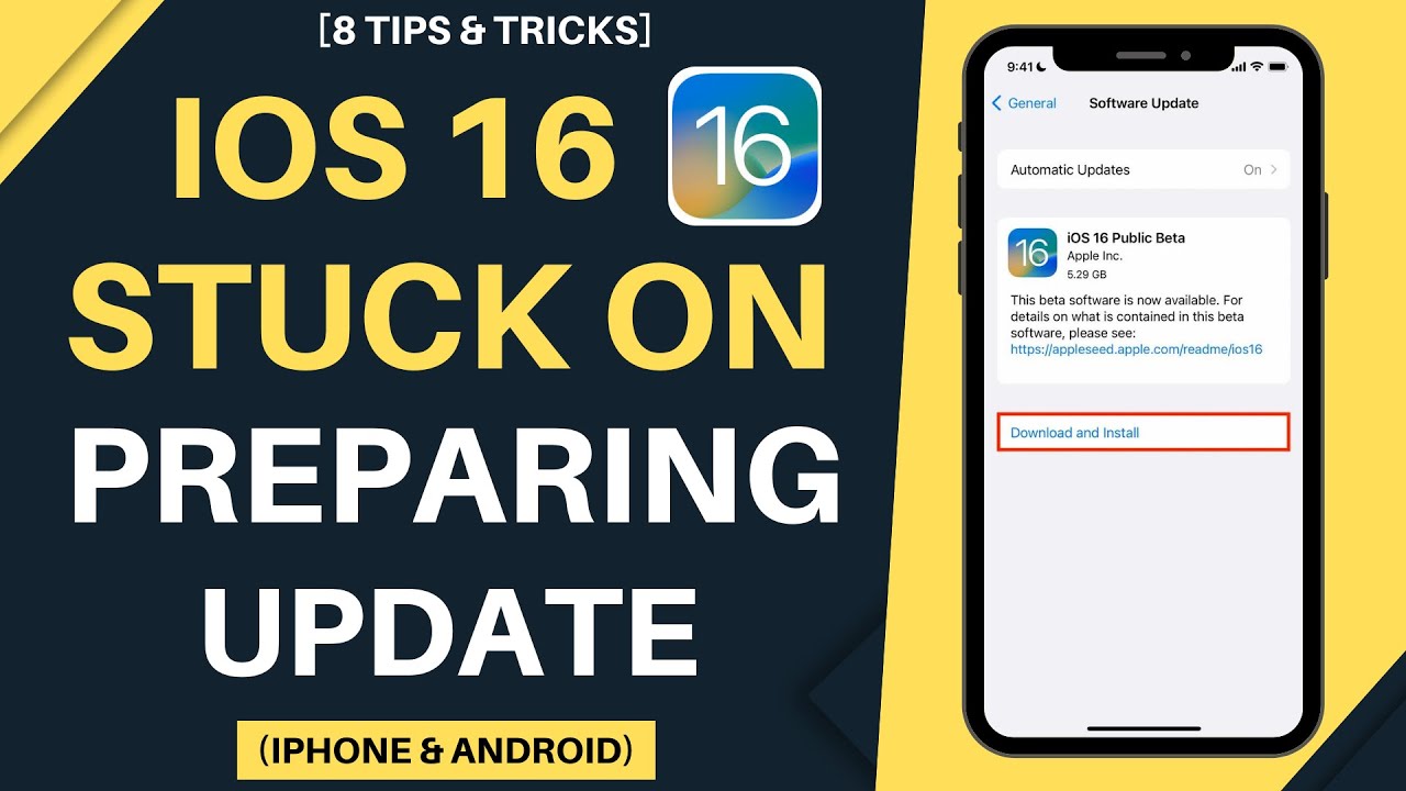 How To Fix IOS 16 5 Update Stuck On Preparing Update On IPhone YouTube How To Fix IOS 16 5 Update Stuck On Preparing Update On IPhone YouTube