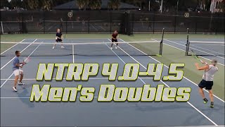 Men's Doubles Tennis Match Set 1 USTA NTRP 4.0-4.5 | Intentional Athletics