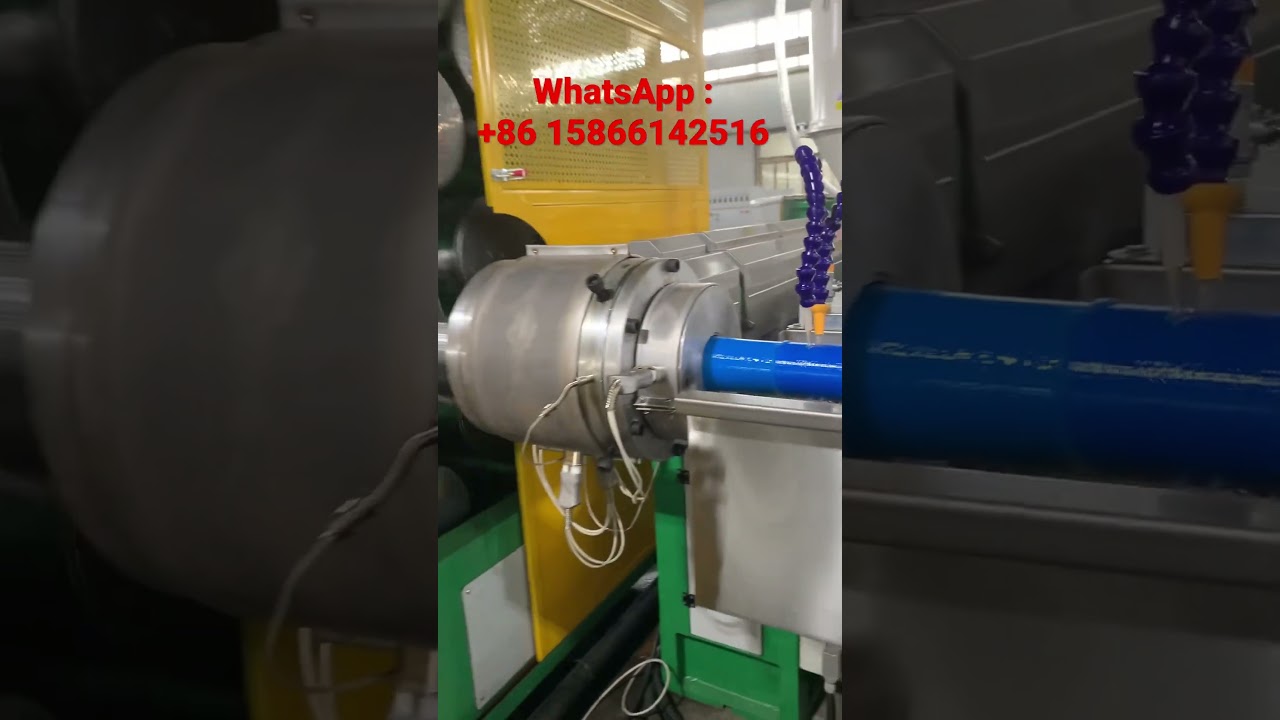 PVC layflat irrigation hose production line.