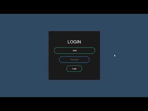 ログインフォーム+アニメーション、HTML + CSSだけ使う