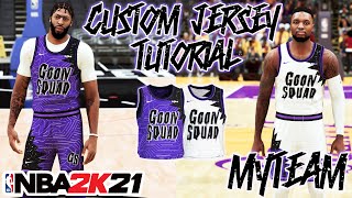 FIRE CUSTOM JERSEY TUTORIAL! LAKERS HYPEBEAST UNIFORM! GOAT LEBRON JAMES LV  JERSEY! NBA 2K20 MyTeam 