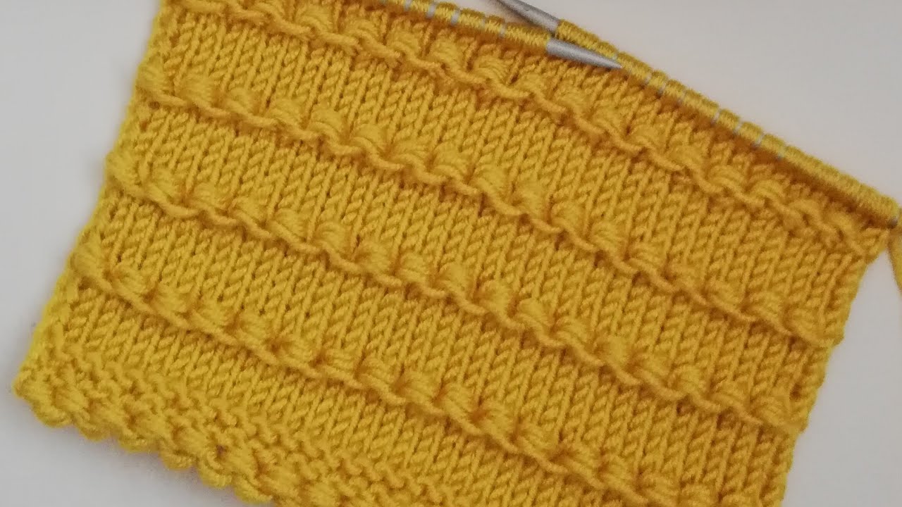 Свитер, жилет, шаль, пояснение схемы вязания рядами жемчуга.