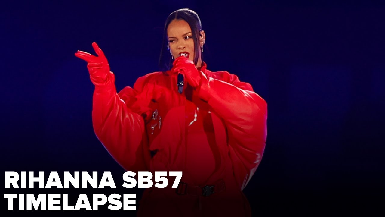 Rihanna Super Bowl LVII Halftime Timelapse - YouTube