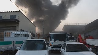 工場から出火、１０人搬送 北海道旭川市