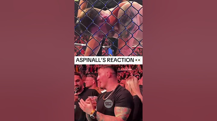 Aspinall reacts to Jones beating Miocic at #UFC309 👀