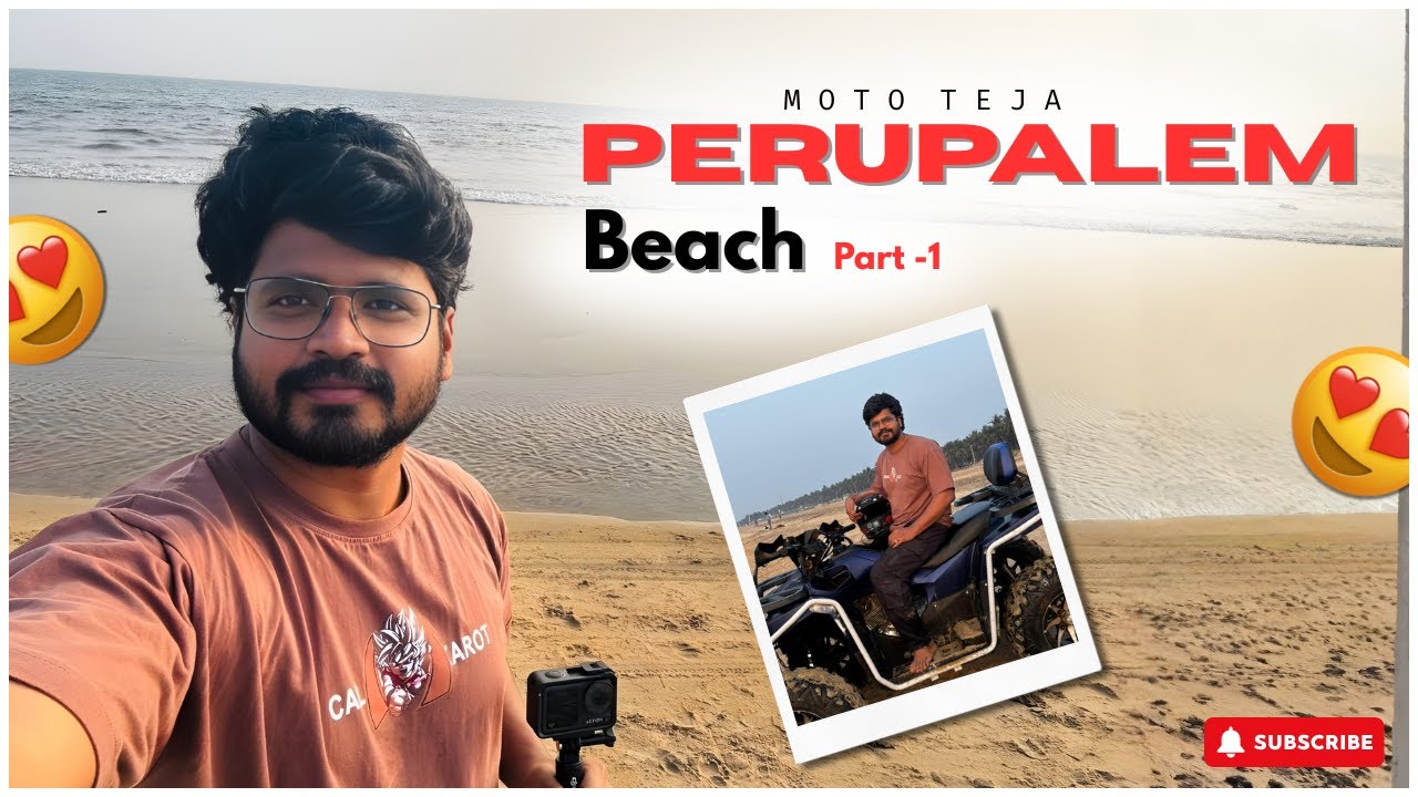 Perupalem Beach Andhra Mini Goa part -1 | పెరుపాలెం బీచ్ | Ride to Perupalem Beach | Moto Vlogs