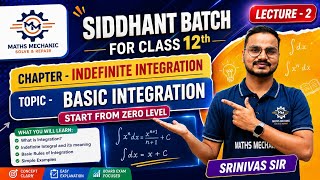 Basic Integration L- 2 | Polynomial Integration | JEE & MHT CET 2027 | Srinivasa padhi | JEE2027