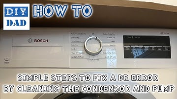 Fixing the DR Error - Simple Steps to Clean Out a Bosch Ductless Convection Dryer