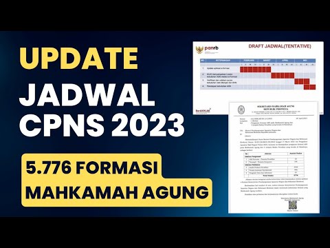 UPDATE JADWAL CPNS 2023 &amp; USULAN 5.776 FORMASI CPNS 2023 MAHKAMAH AGUNG