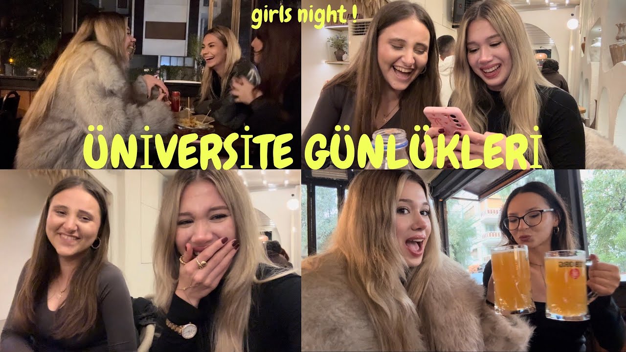 KIZ GECESİ 🍻I pub, tabu, fal, gülmekten bayıldık, üniversite günlükleri 