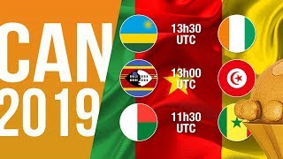 Eliminatoires CAN 2019 : Programme de la 2ème journée Eliminatoires CAN 2019 : Programme de la 2ème journée