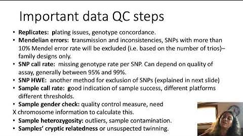 E18.2 - Considerations for genotyping, quality control, and imputation in GWAS