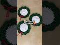 Holiday Wreath Coasters 🎄 New crochet pattern now on Etsy!!