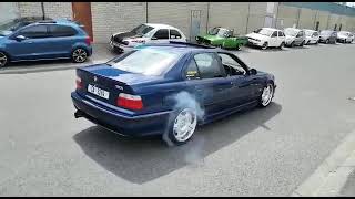 Crazy Bmw M3 E36 Turbo Burnout Anti Lag