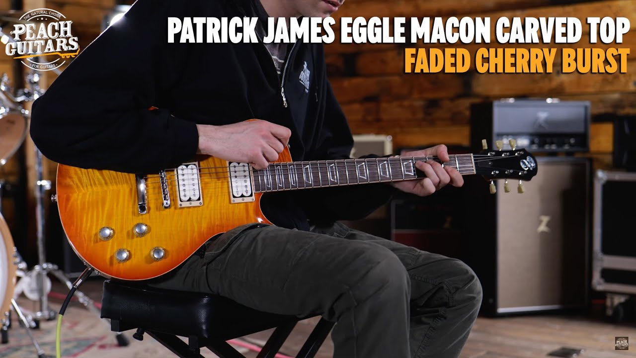 No Talking...Just Tones | Patrick James Eggle Macon Carved Top Faded Cherry  Burst