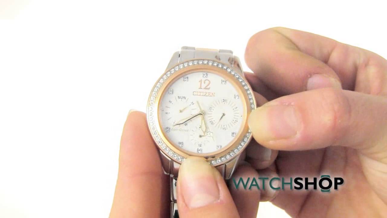 Citizen Ladies' Eco-Drive Watch (FD2016-51A) - YouTube