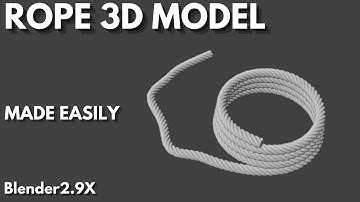 how to make a rope in blender 2.9x easily