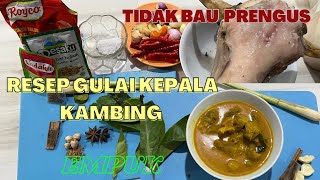 RESEP GULAI KEPALA KAMBING || EMPUK TIDAK PRENGUS