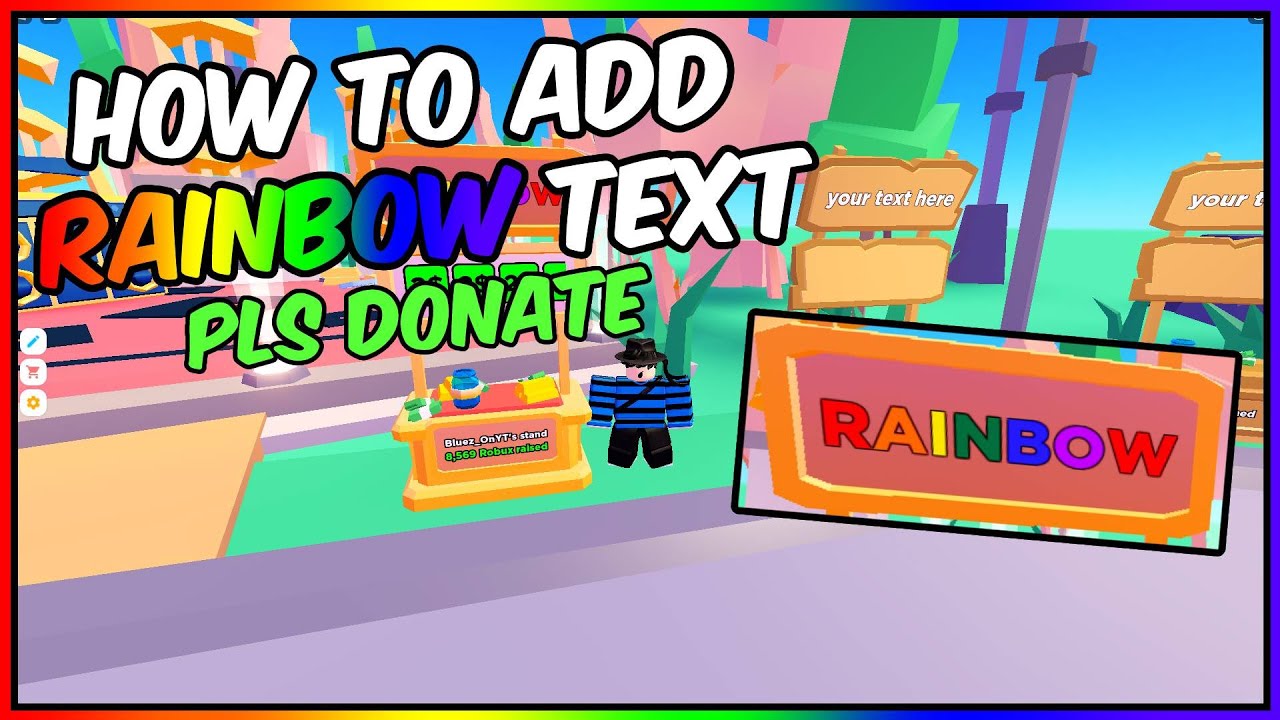 how to add color to your text in pls donate｜TikTok Search