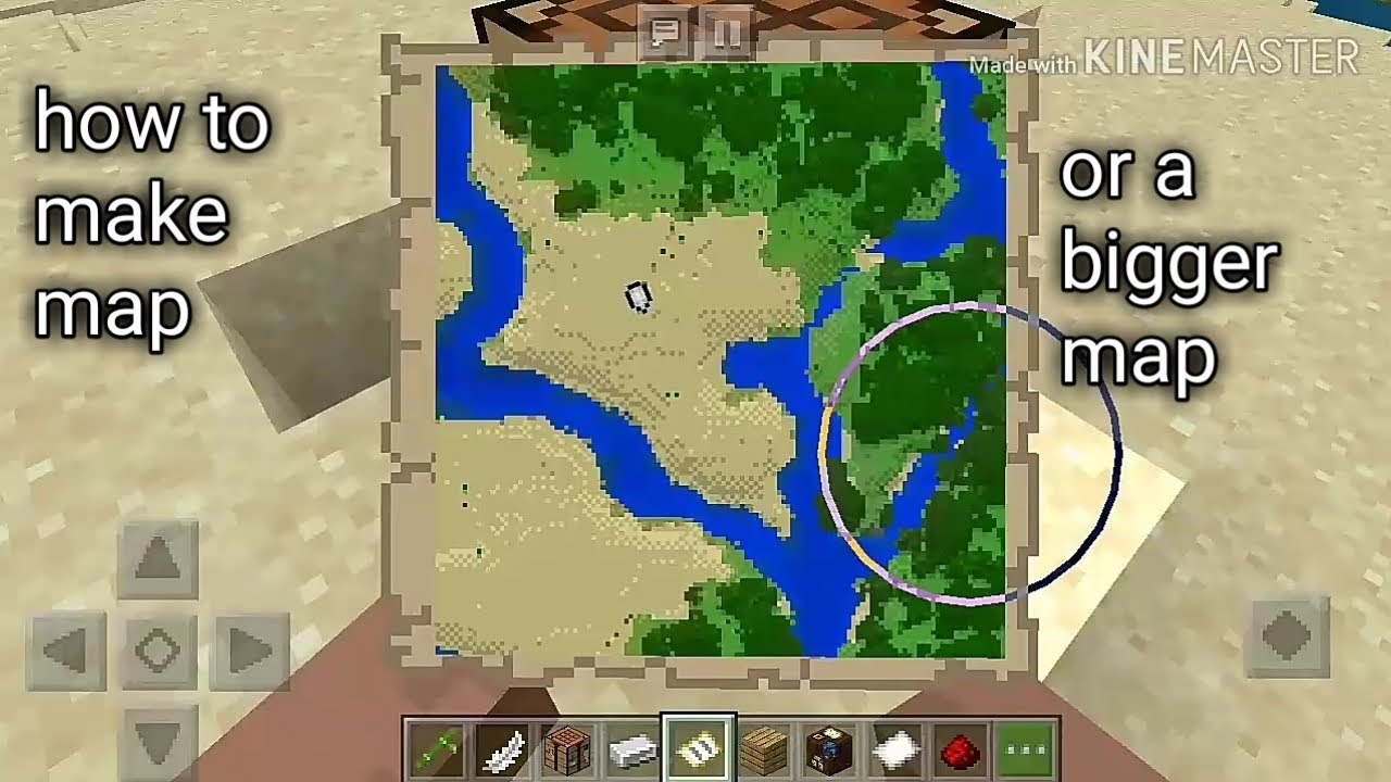 How to make map or bigger in Minecraft - YouTube