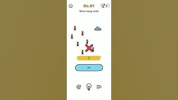 Brainout No. 31 How many ants walkthrough and solution