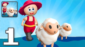 Wool Rush: Sheep Farm Empire - Gameplay Walkthrough Part 1 - Tutorial Feed Sheep (iOS, Android)
